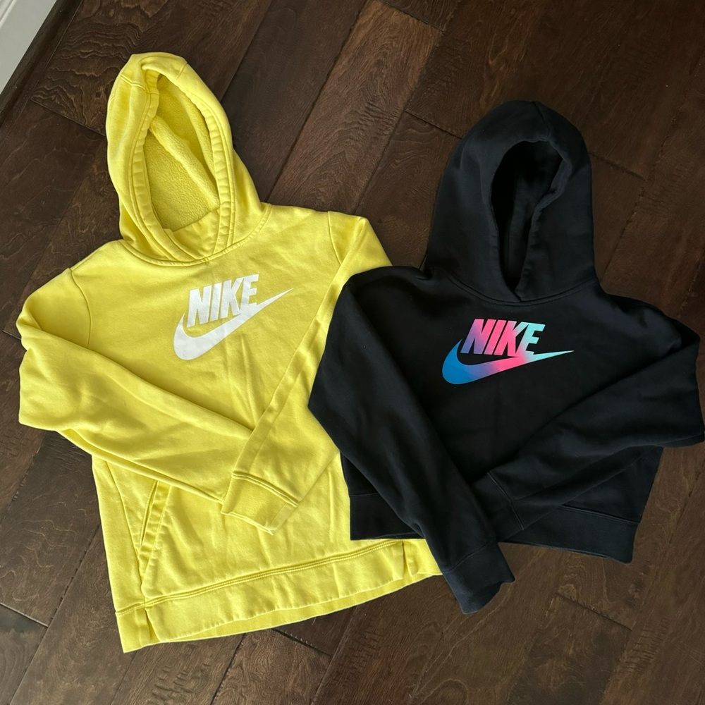 Nike Youth Girl Sweatshirts size XL, price includes both sweatshirts- like new